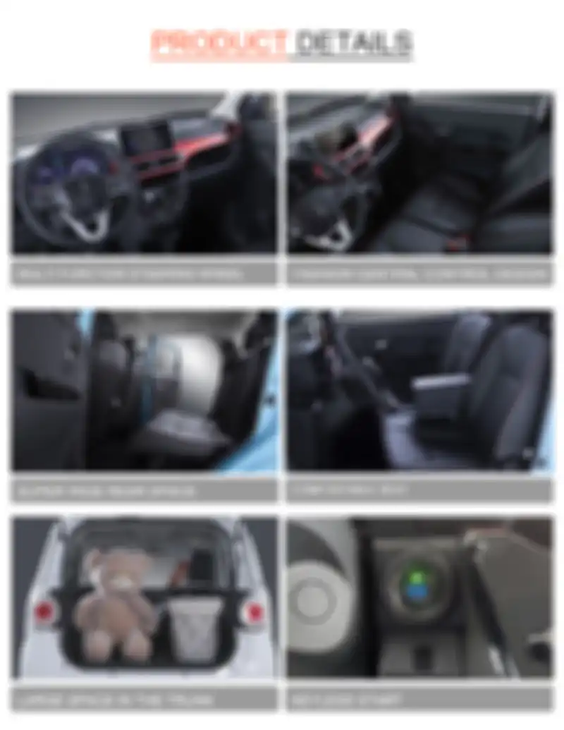 Fitur di mobil listrik Jinpeng EC01.