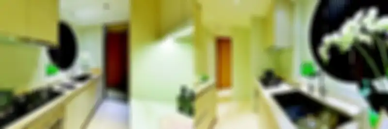 Ilustrasi dapur tanpa ventilasi di apartemen.