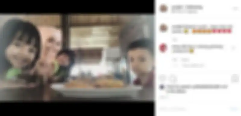 Unggahan Suci di instagram