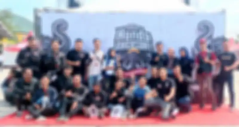  Sist Sulas bersama rekan-rekan komunitas motor Honda lainnya saat di HBD Lampung.