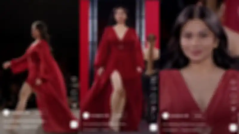 Penampilan Ariel Tatum catwalk di Paris Fashion Week.