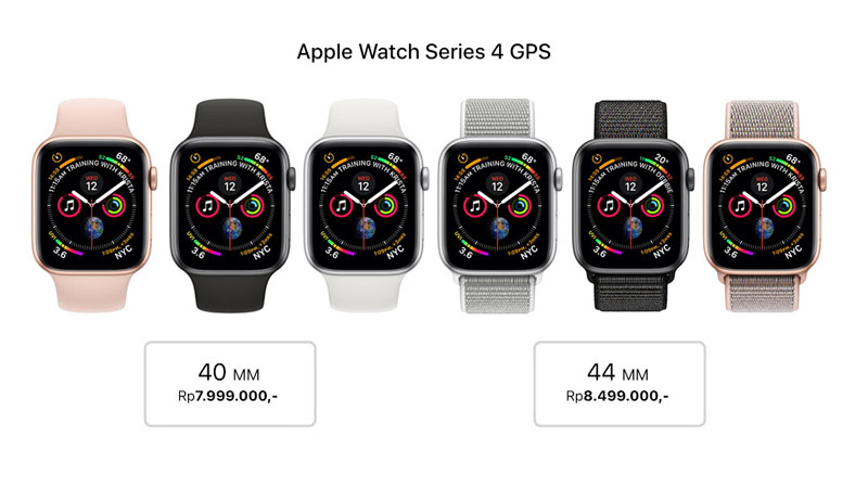 Bocoran Harga Apple Watch Series 4 di Indonesia Mulai dari 7 Jutaan