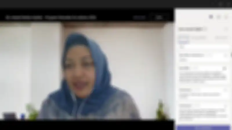 Group Head Corporate Communication XL Axiata Tri Wahyuningsih saat Media Update secara online