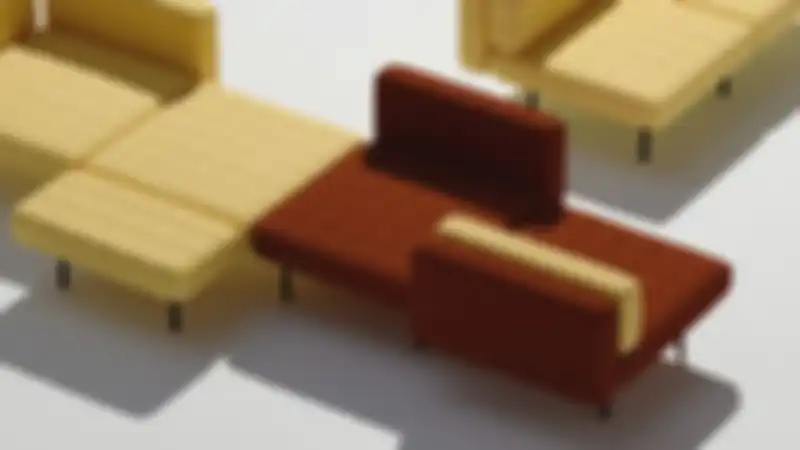 Ilustrasi furnitur modular.