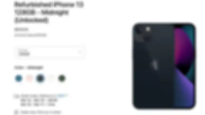Harga iPhone 13 refurbished di Apple Online Store AS.