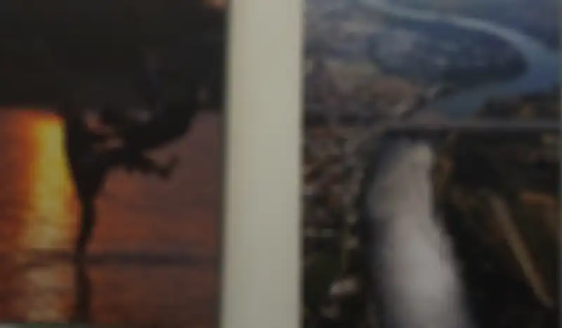 Salah satu karya fotografi tentang Bengawan Solo dalam pameran foto 