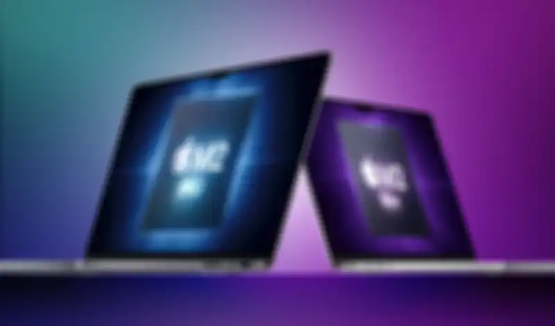 Ilustrasi MacBook Pro M2 Pro dan MacBook Pro M2 Max