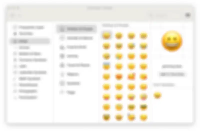 Emoji di Mac