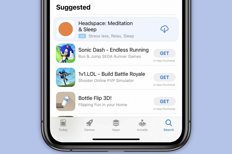 App Store Search Ads iOS 14.5 Beta