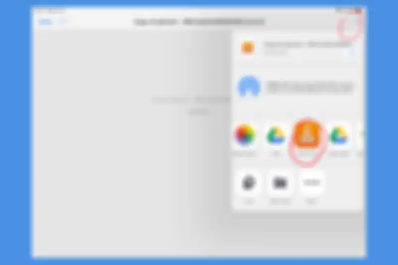 Untuk dapat dimainkan di VLC cukup pilih open in VLC