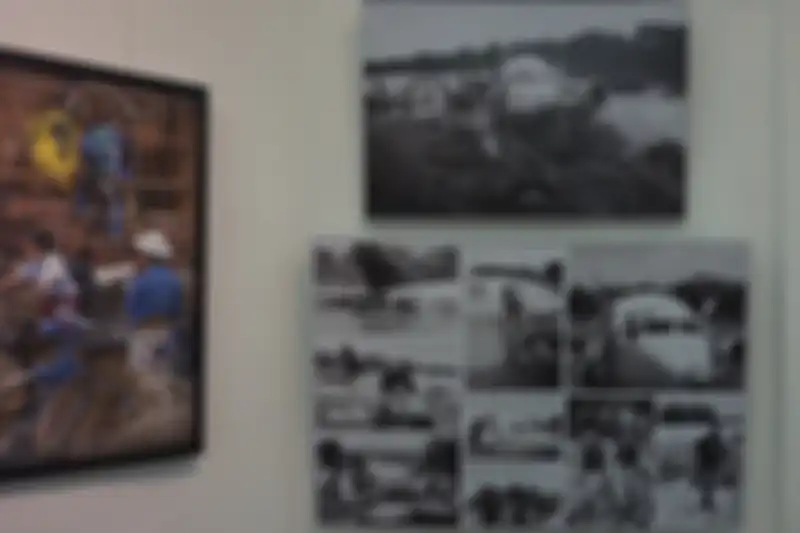 Salah satu karya fotografi tentang Bengawan Solo dalam pameran foto 