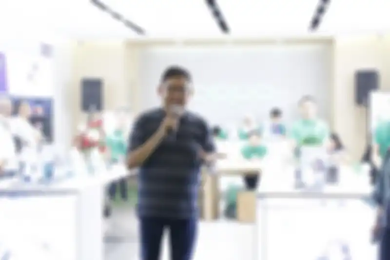 Aryo Medianto, PR Manager Oppo Indonesia saat peresmian Oppo Store di Central Park Mall