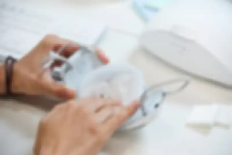 Ilustrasi filter pada air purifier wearable (Dok. LG)