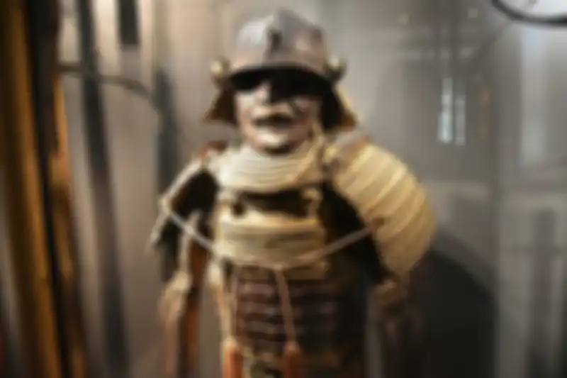 Kostum perang samurai Jepang.