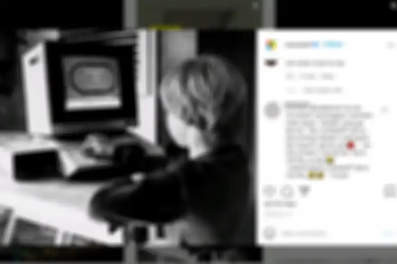 Tangkapan layar kolom komentar salah satu unggahan Microsoft yang dibanjiri komentar negatif berbahasa Indonesia.