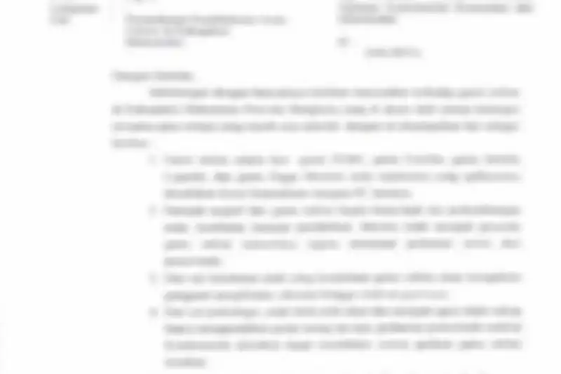 Surat dari Bupati Mukomuko kepada Menkominfo