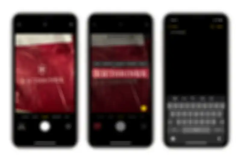 Live Text Camera and Photos