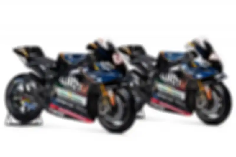 Livery tim WithU Yamaha RNF di motor Yamaha YZR-M1 untuk musim MotoGP 2022.
