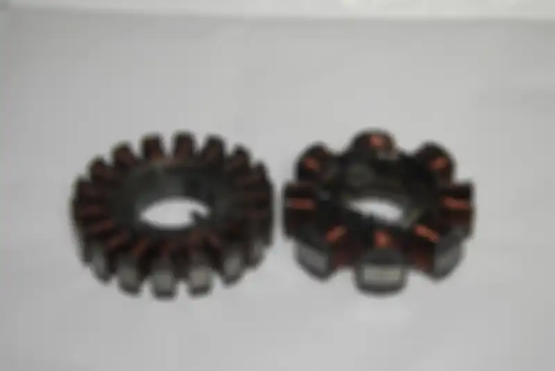 Spul motor sistem kelistrikan 3 phase (kiri) spul motor kelistrikan 1 phase (kanan)
