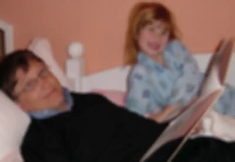Bill Gates bersama anaknya, Jennifer.
