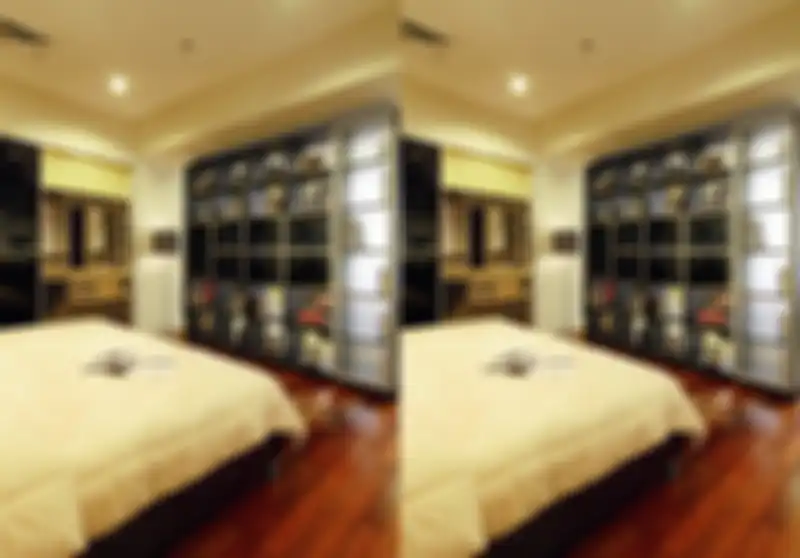 Ilustrasi walk-in closet.