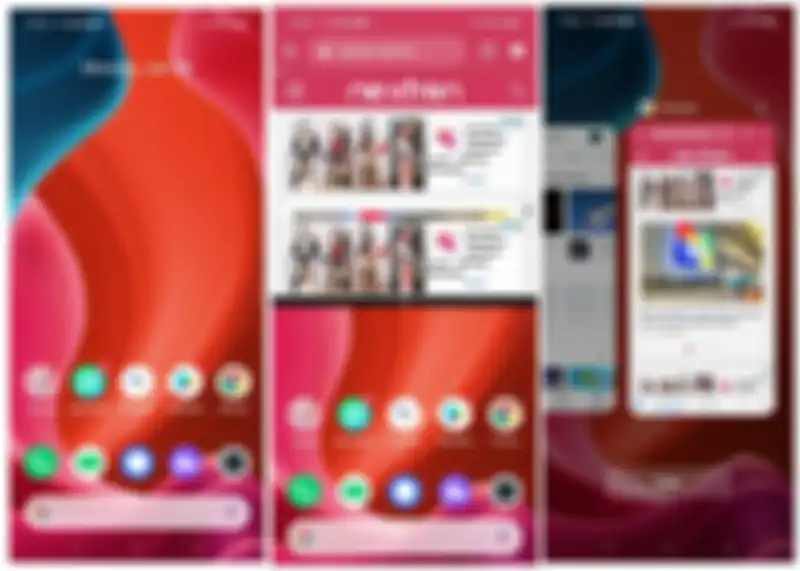 Tampilan Homescreen, Split Screen dan Multitasking di realme C11