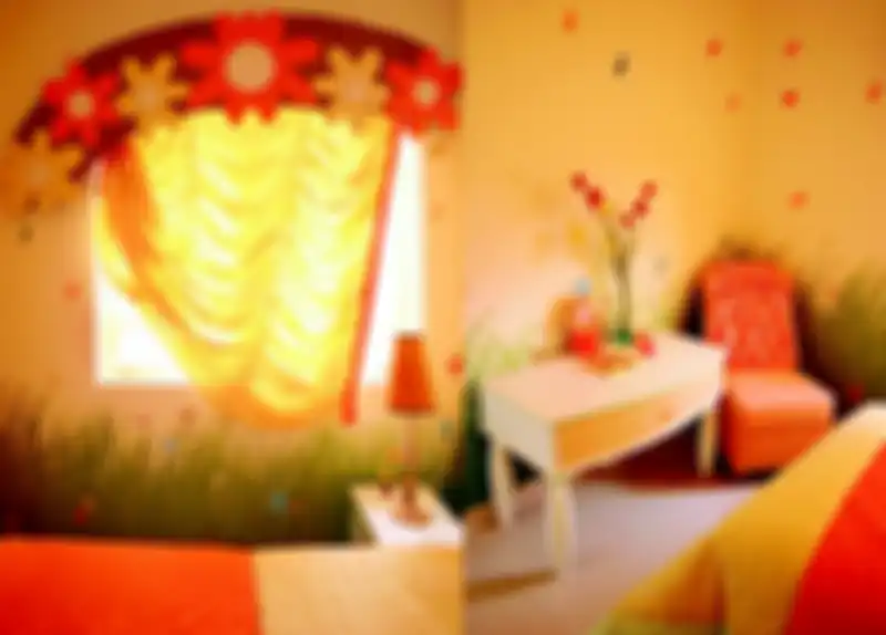 Softfurnishing yang dihadirkan pilihan warnanya mendekati warna alam sesuai tema. 