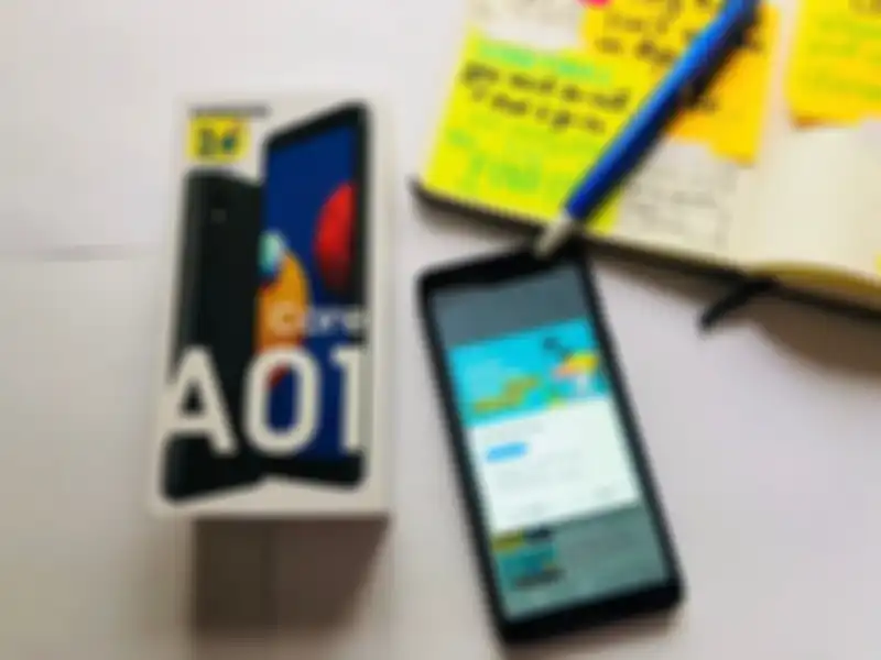 Samsung Galaxy A01 Core membuka YouTube Go