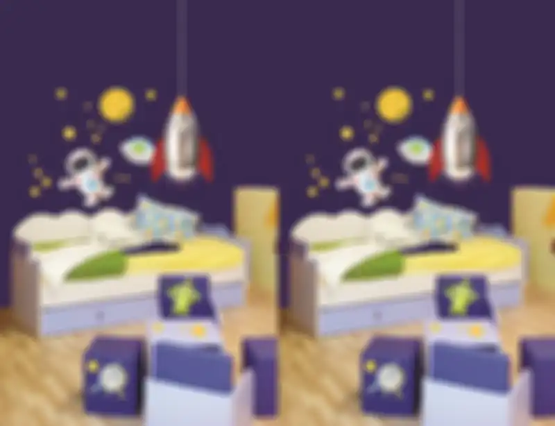 Idola anak dijadikan objek dekorasi di kamar anak yang membangkitkan imajinasi.