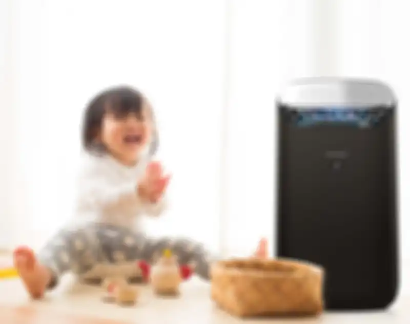 Teknologi plasmacluster dibenamkan Sharp pada air purifier.