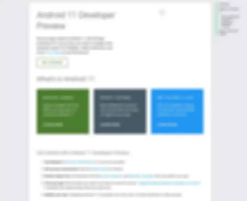 Pengumuman tentang Android 11 muncul di situs developer Android