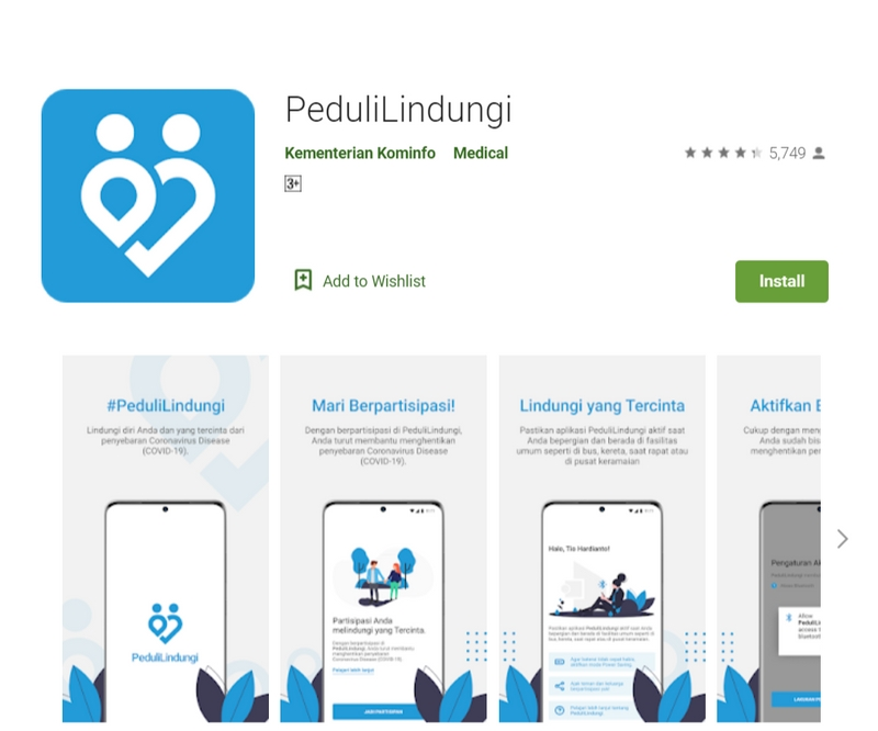 aplikasi PeduliLindungi