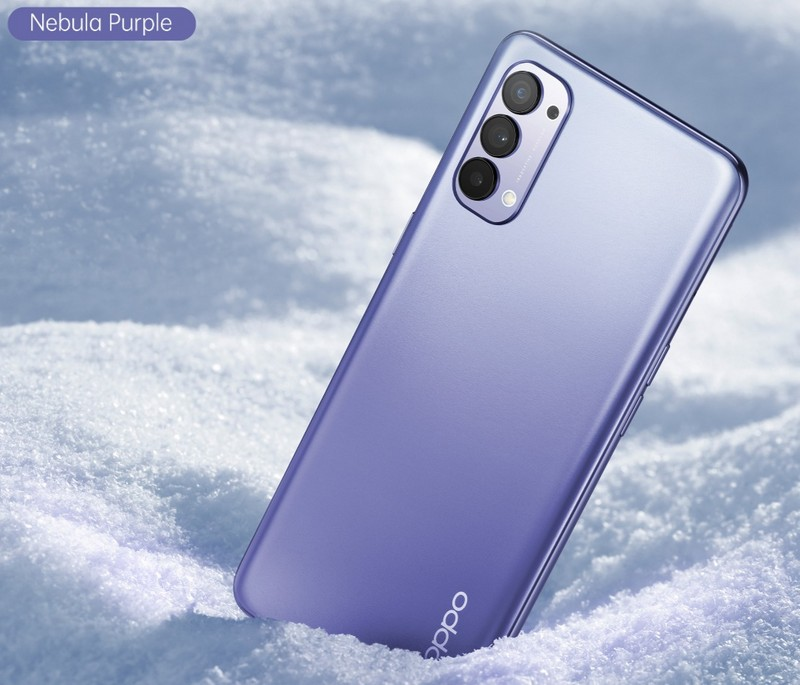 Oppo Reno4 warna Nebula Purple