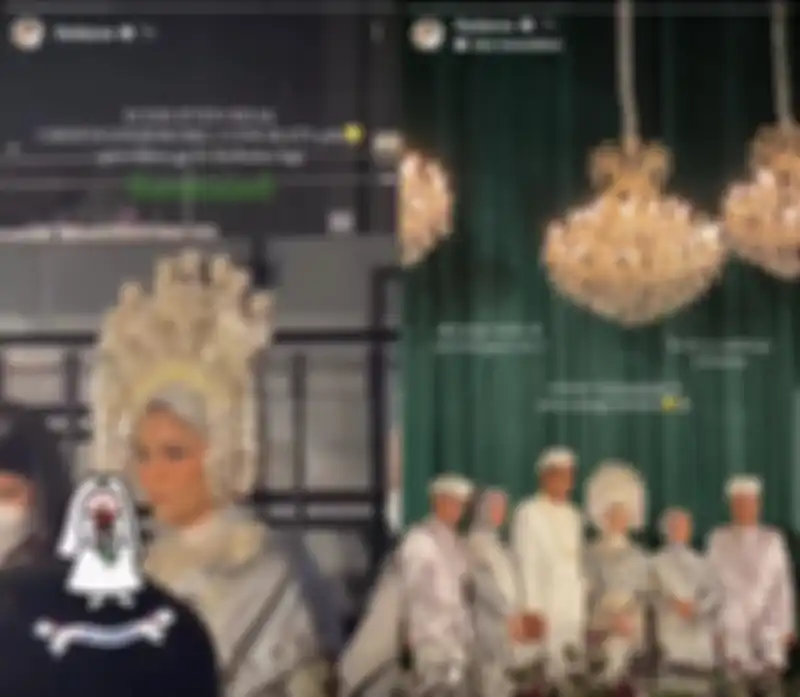 Kolase potret pernikahan Sivia Azizah dan sang suami.