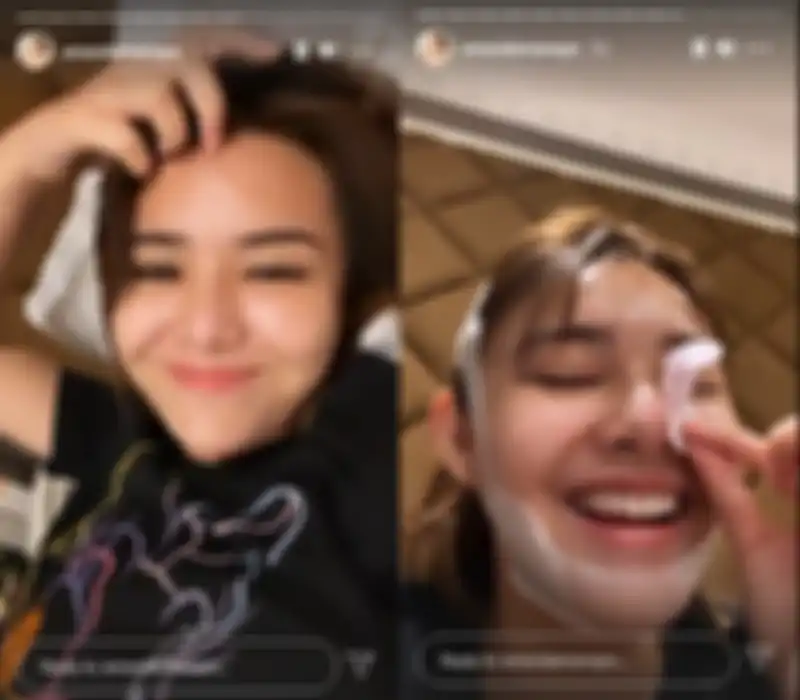 Amanda Manopo menunggu episode Ikatan Cinta dengan senang