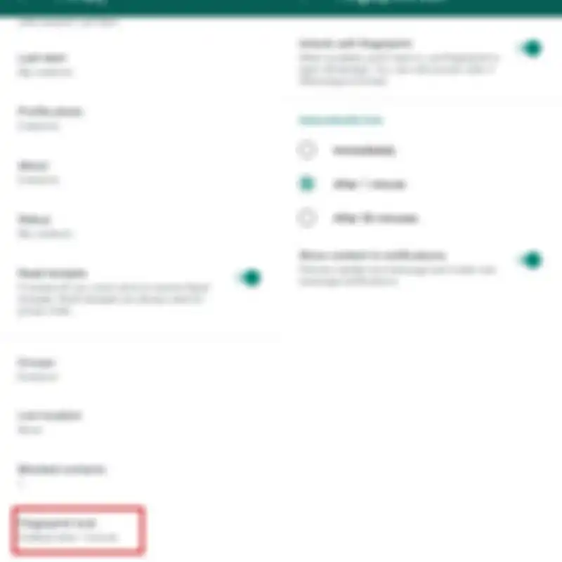 Pengaturan WhatsApp