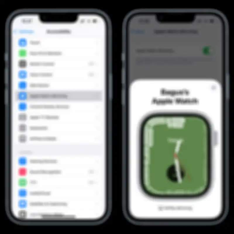 Pengaturan Apple Watch Mirroring di iOS 16