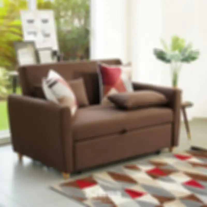 Selma Laguna Sofa Tidur Fabric.