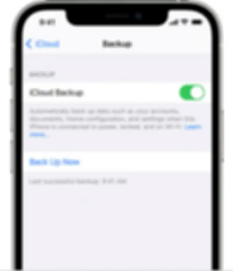 Persiapan update iOS 16, iCloud Backup