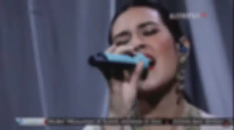 Penampilan Raisa saat semarakkan Hari Kemerdekaan Republik Indonesia ke-75