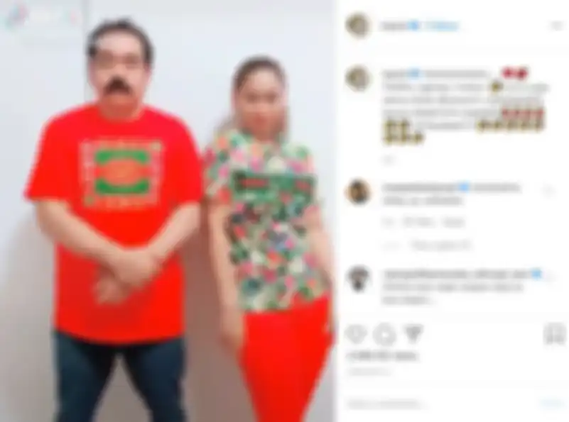 Unggahan Inul Daratista dan sang suami bergoyang tik tok.