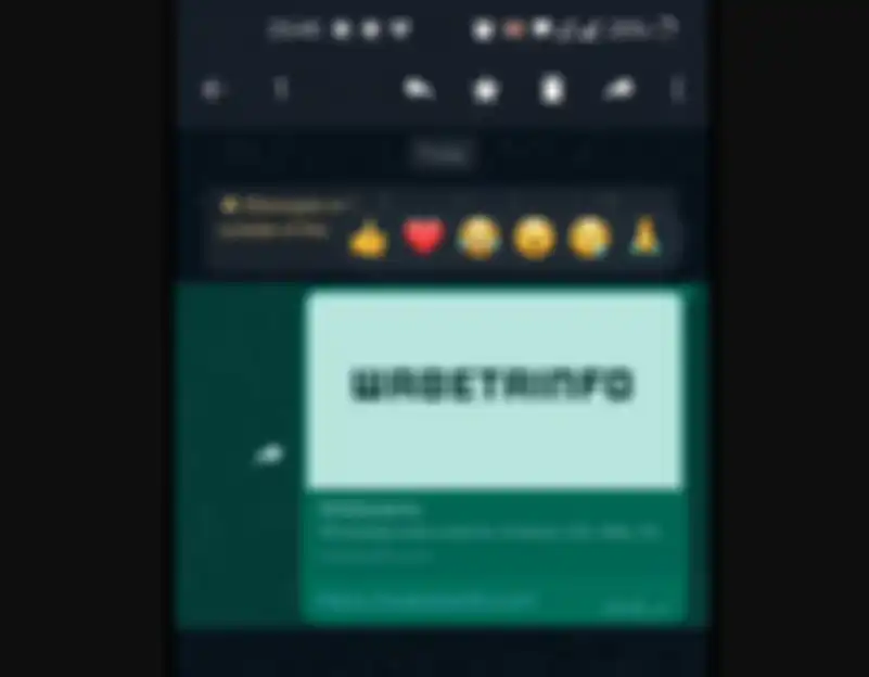 Penampakan fitur Message Reaction yang sudah dirilis terbatas bagi Beta Testers Android