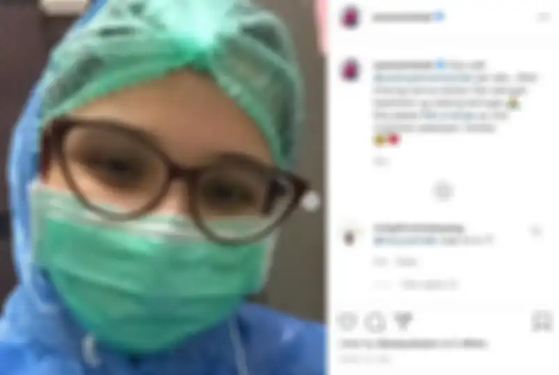 Unggahan Zee Zee Shahab untuk menyemangati sang adik, Sarah Shahab