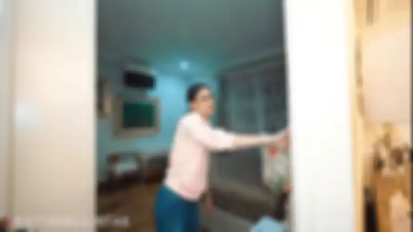 Kamar tamu di rumah Luna Maya