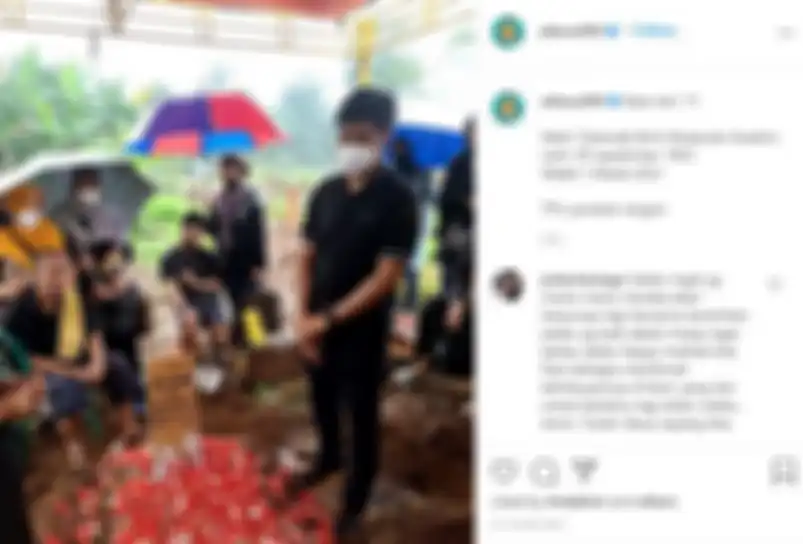 Prosesi pemakaman ibunda El Ibnu