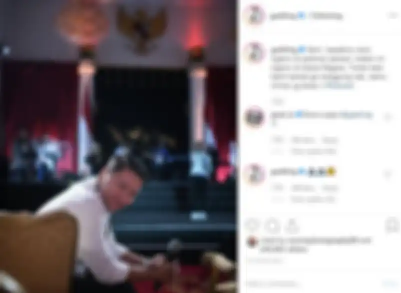 Unggahan Instagram Gading Marten