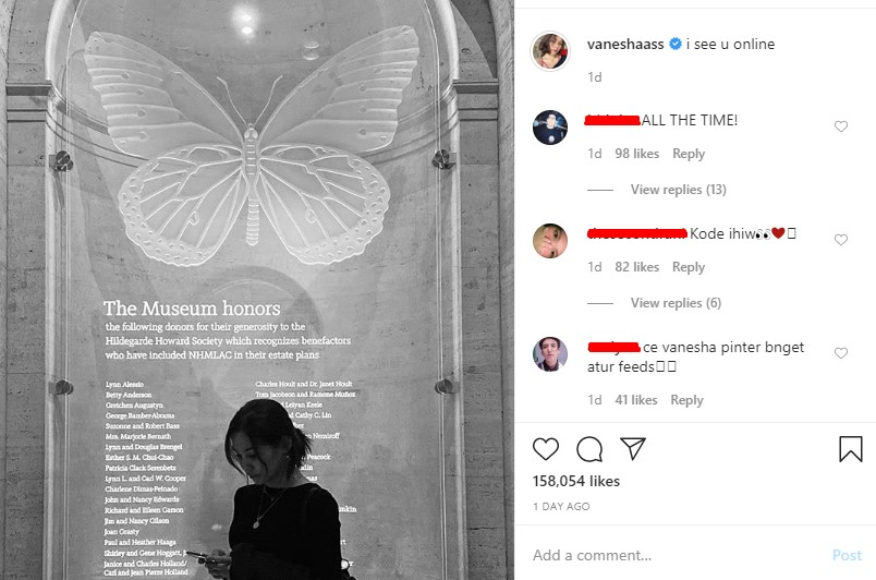 Unggahan foto Vanesha Prescilla