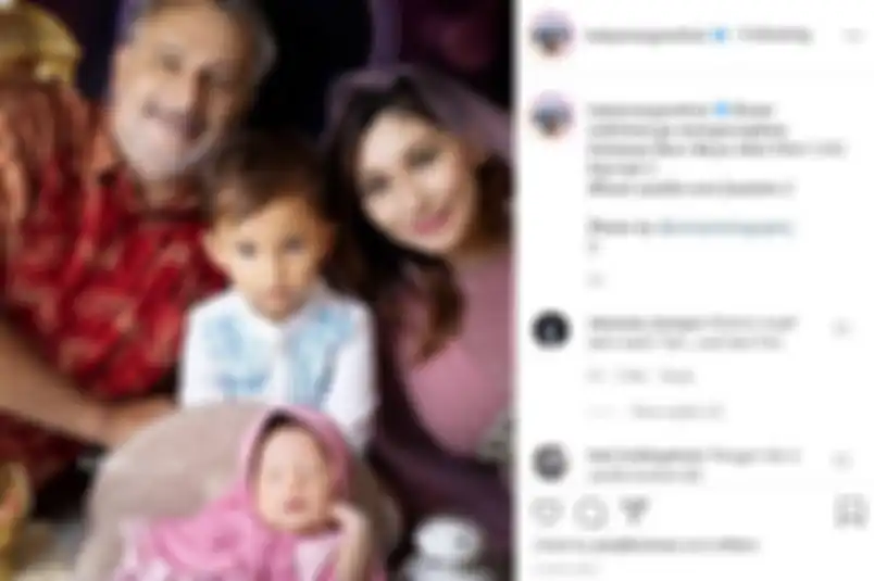Potret kompak keluarga Baby Margaretha
