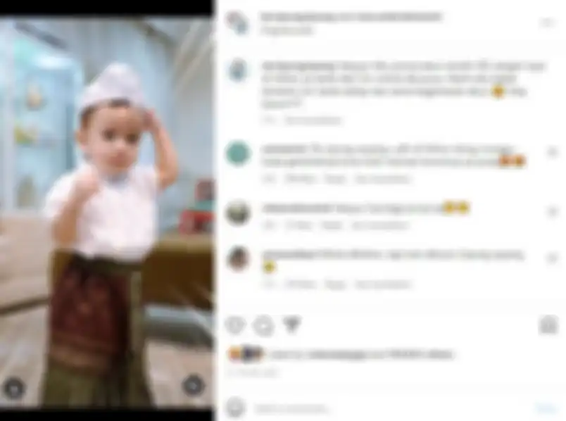 Unggahan akun @tercipungcipung milik Rayyanza 