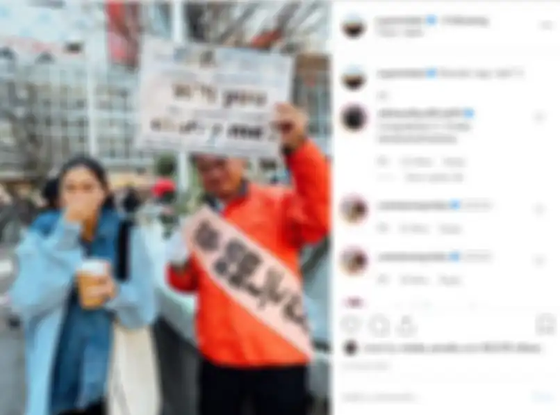 Unggahan Naysila saat dilamar seorang kakek-kakek di Jepang